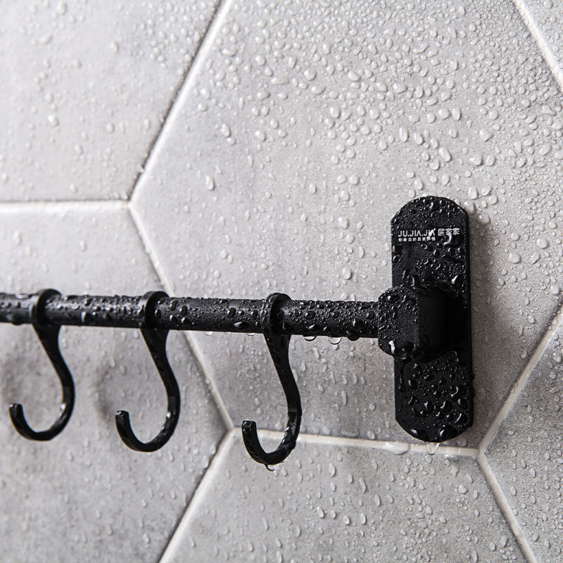 铁艺打孔挂钩厨房墙壁厨具排钩创意壁挂粘胶挂钩