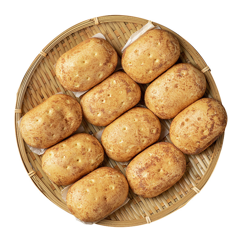 特色早点薯心土豆豆包速冻半成品加热即食酒店餐饮包点