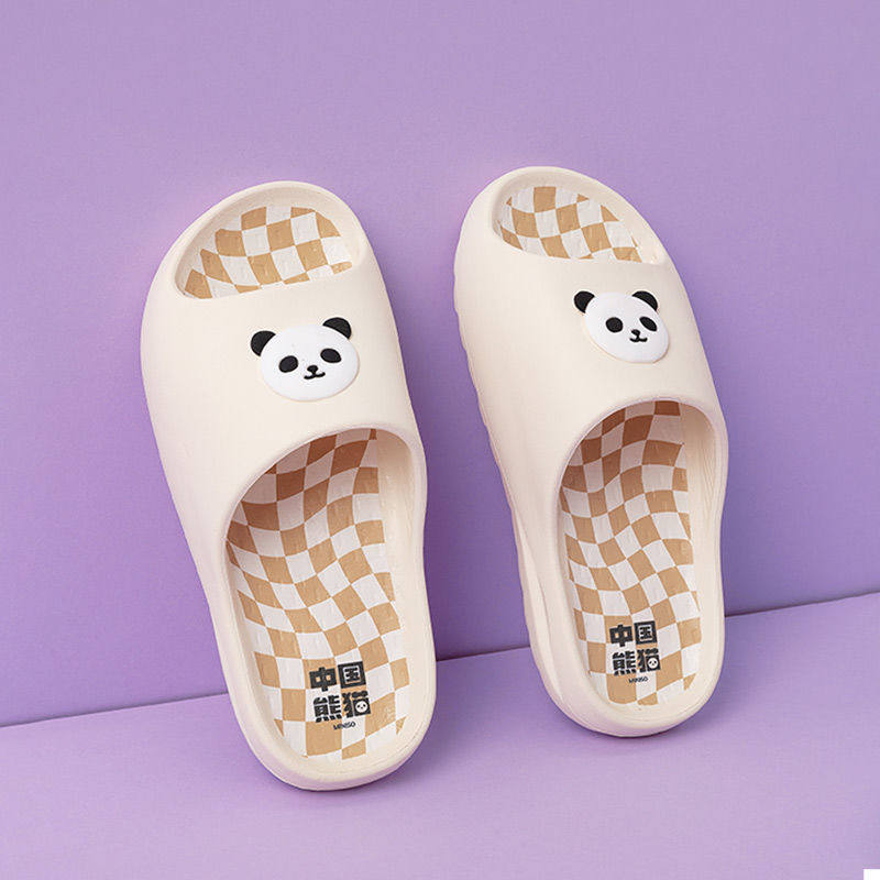 miniso名创优品中国熊猫系列拖鞋