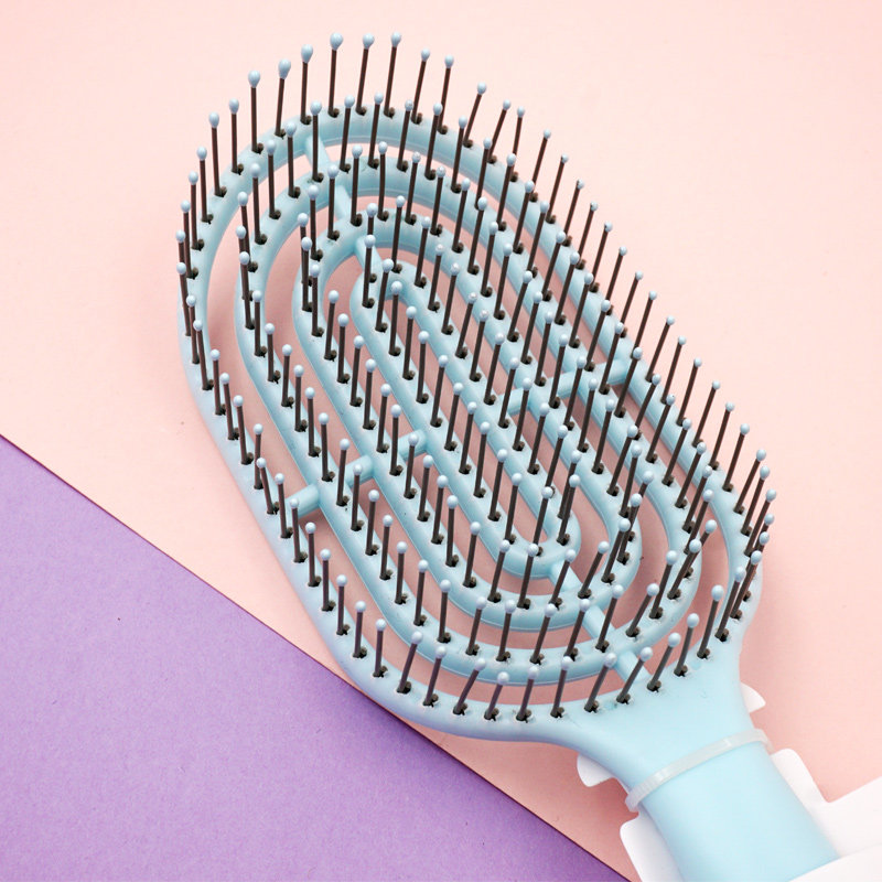 名创优品立式长柄骨梳女家用梳子造型miniso按摩梳带梳子