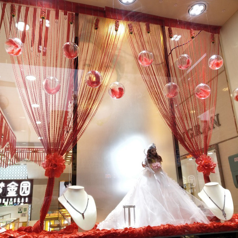 用品装扮场景浪漫布置橱窗金店黄金店创意装饰节日装扮用品