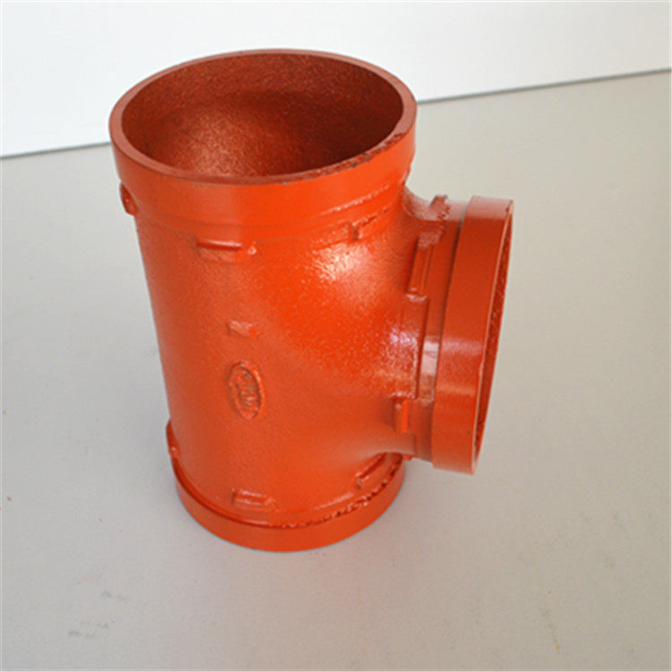 厂家直销沟槽异径三通平安承保114*100 中小三通沟槽三通