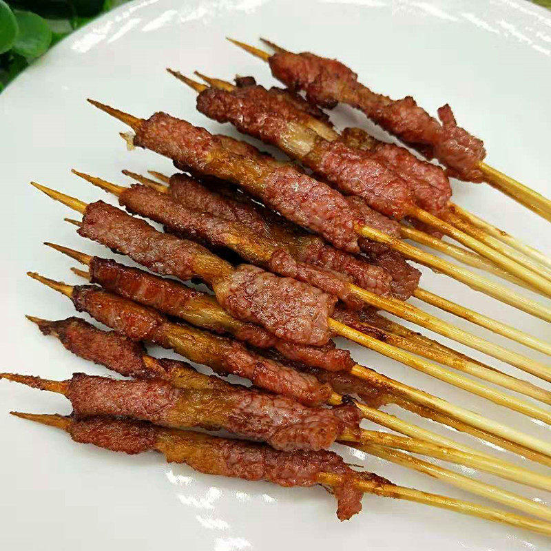 羊肉串小羊肉街边手把串烧烧烤商用铁板小肉串油炸羊肉串