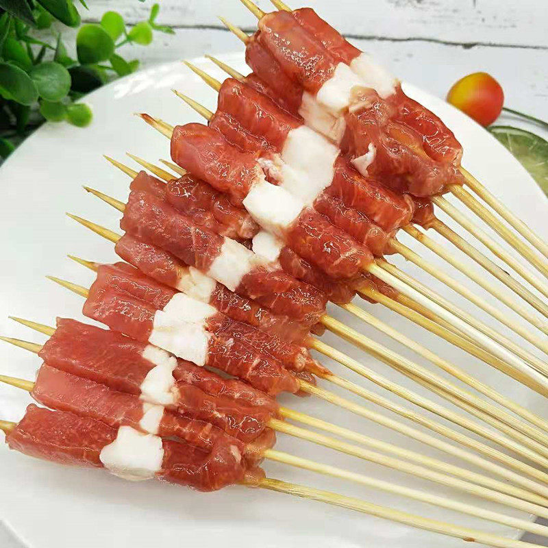 羊肉串小羊肉街边手把串烧烧烤商用铁板小肉串油炸羊肉串