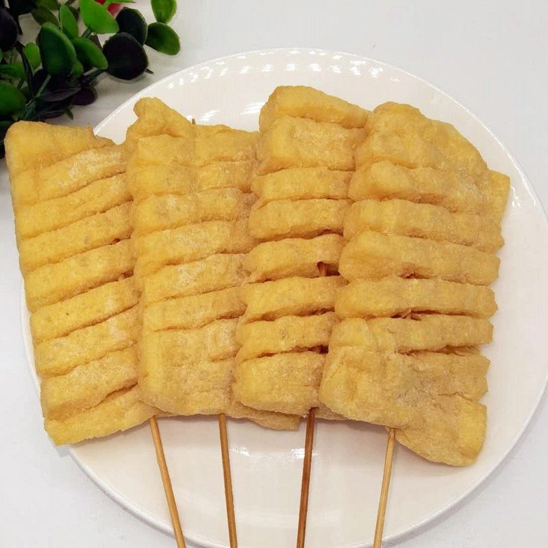 豆腐兰花干豆关东烧烤油炸摆地摊食材冷冻半成品豆腐干