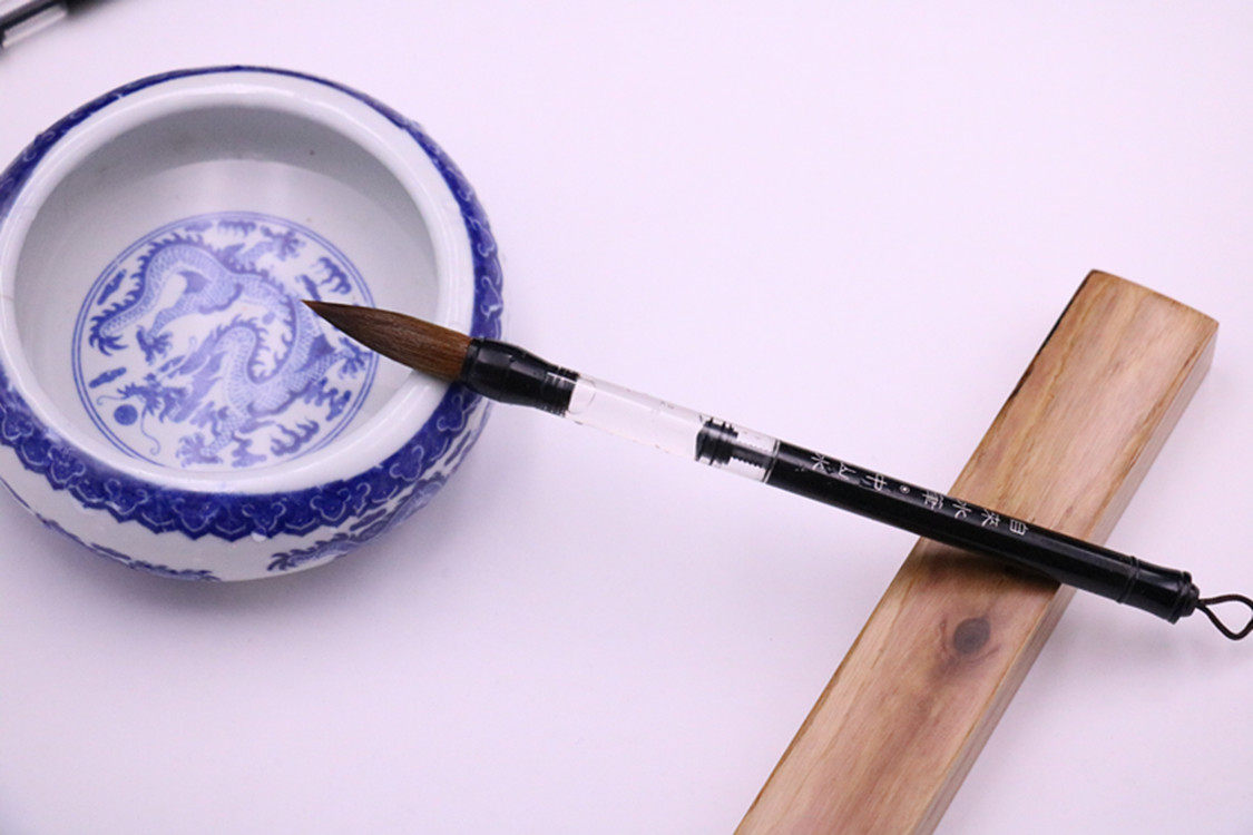 毛笔狼毫自来水储水大中大中小小楷初学水写布毛笔毛笔