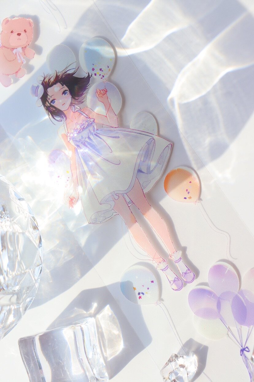 胶带bobogd特油pet整卷少女文具手帐搭配配手胶带