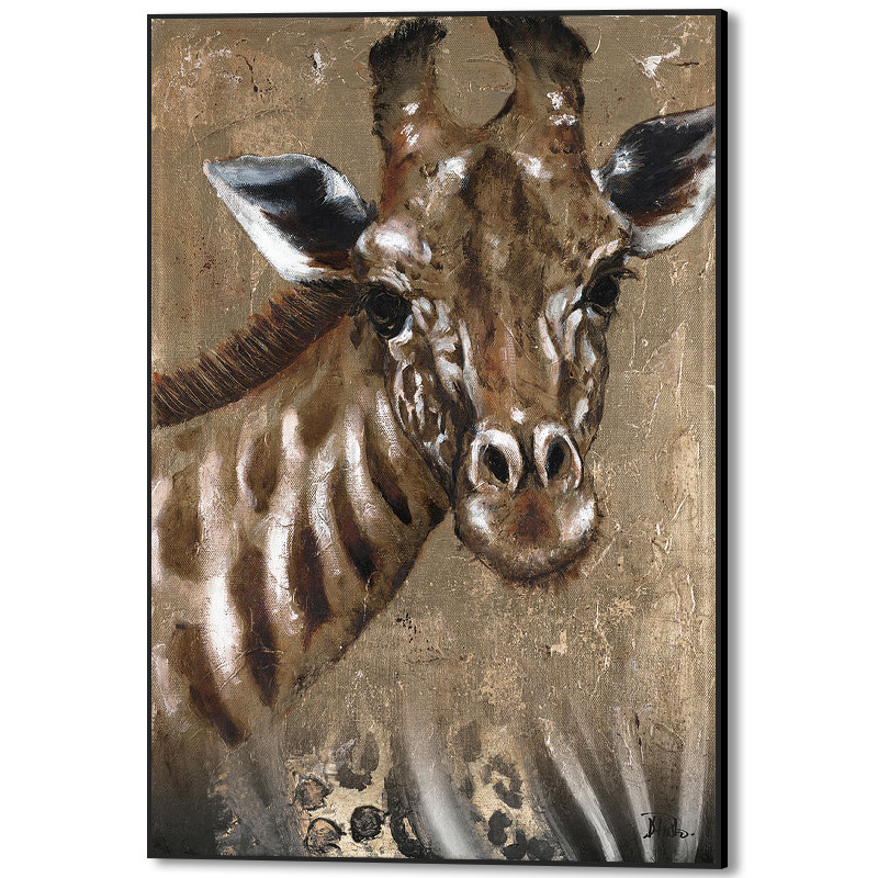 美式复古玄关走廊壁画装饰画客厅背景墙落地画大尺寸挂画动物斑马