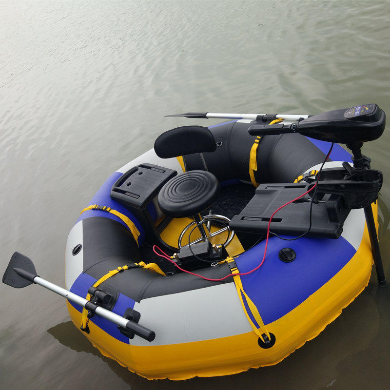便携折叠轻便单人路亚电动充气气船钓鱼碰碰钓鱼船