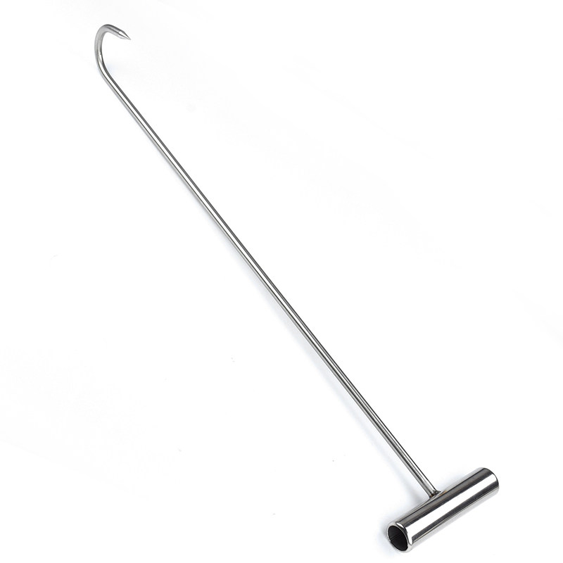 杀猪丁字不锈钢猪肉钩手拉牛羊肉钩肉菜篮子井盖吊钩