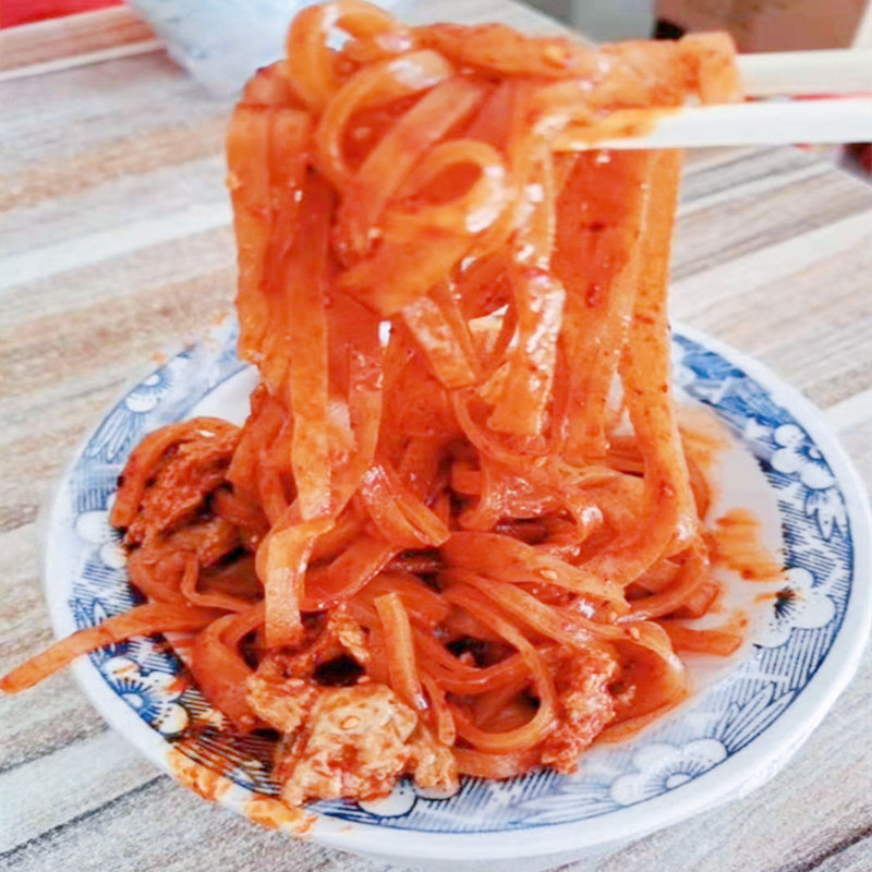 陕西擀面皮岐山正宗面筋凉皮小吃干袋装真空宝鸡西安特产手工速食