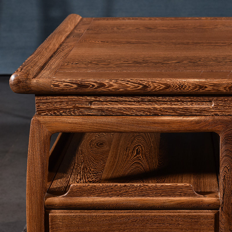 红木家具鸡翅木书桌新中式中式实木办公桌电脑桌写字台书画书桌