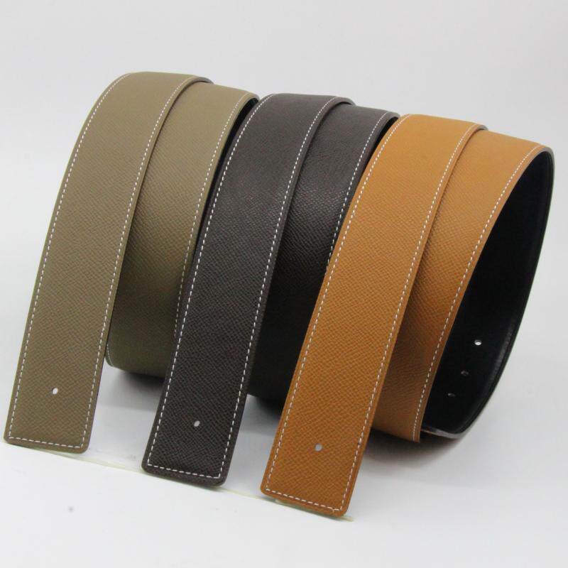薄款不带带头皮带真皮腰带平滑扣头层纯牛皮腰带