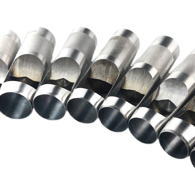 乐言皮艺高碳钢大口径圆柱皮革diy圆形冲头皮带圆柱冲