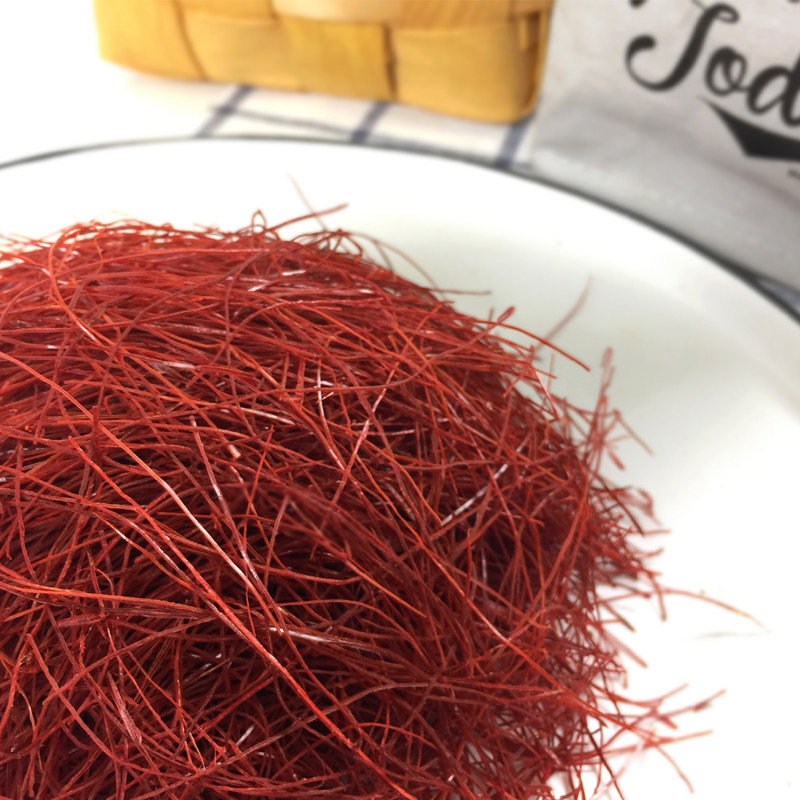出口级天然超细红辣椒丝 日本料理 特细低辣甜 西餐摆盘装饰点缀