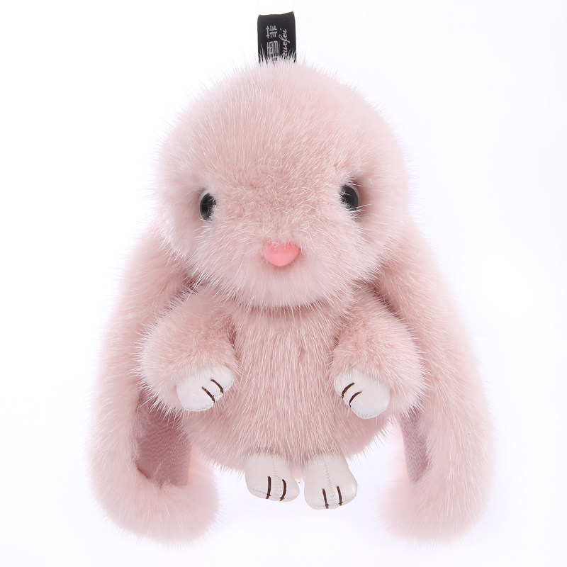 挂件伊茹包包正版兔子毛绒毛毛绒雪菲包挂件