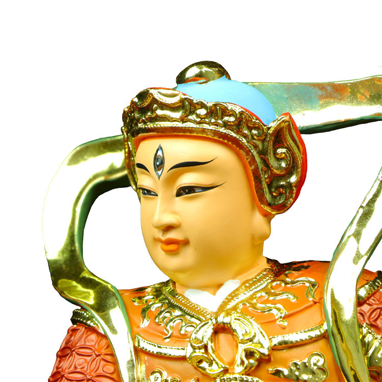 华光大帝神像三眼灵光马元帅马王爷马天君居家玄关供奉风水摆件