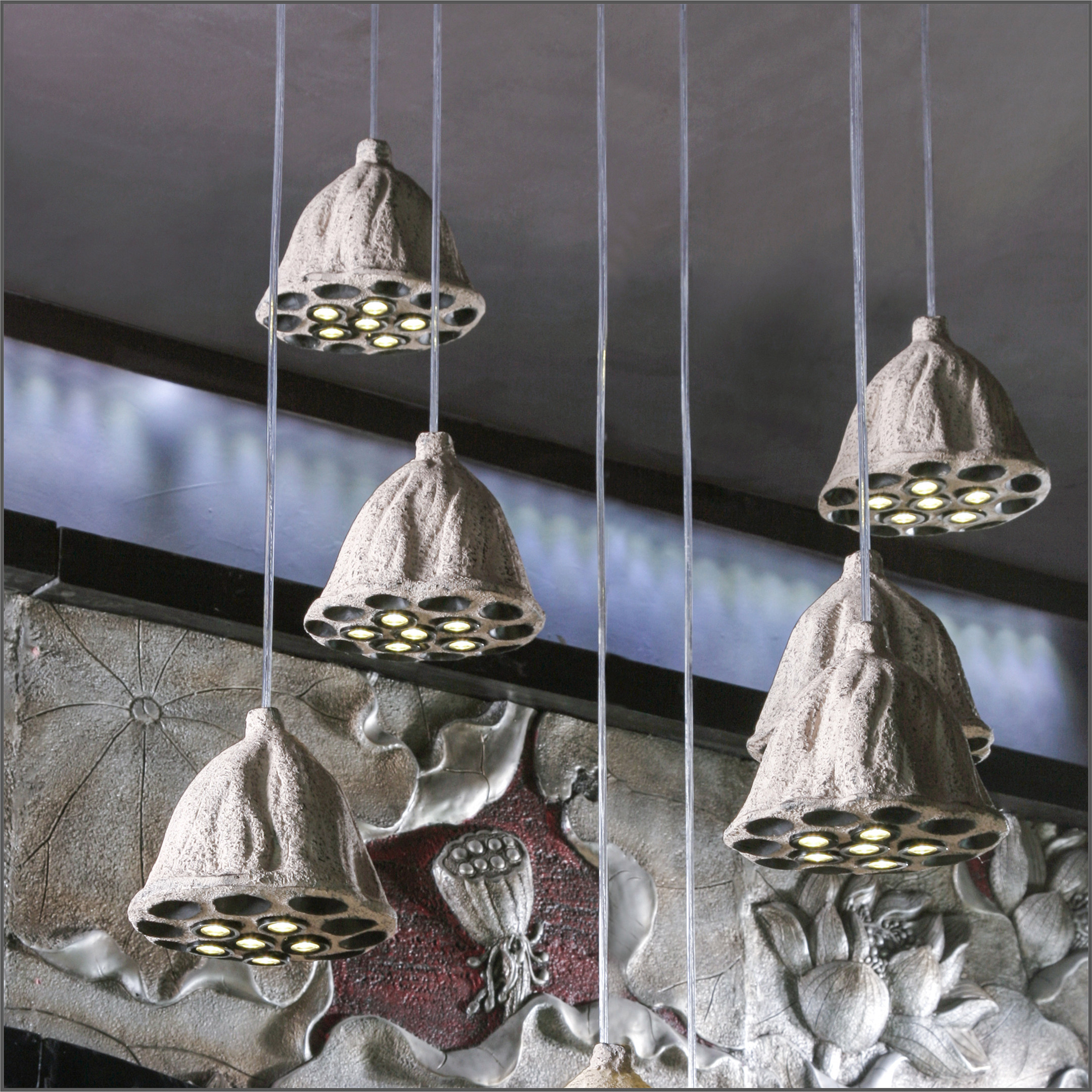 创意吊灯顶灯装饰过道餐厅卧室书房客厅莲蓬客厅吊灯