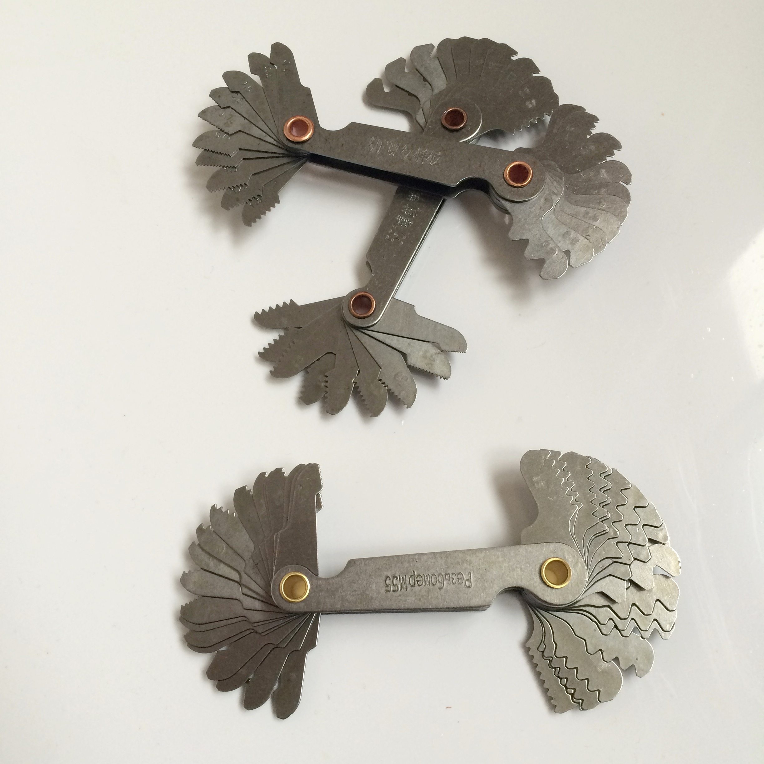 包邮公制英制螺距螺纹样板55度一体式高精度牙规量规