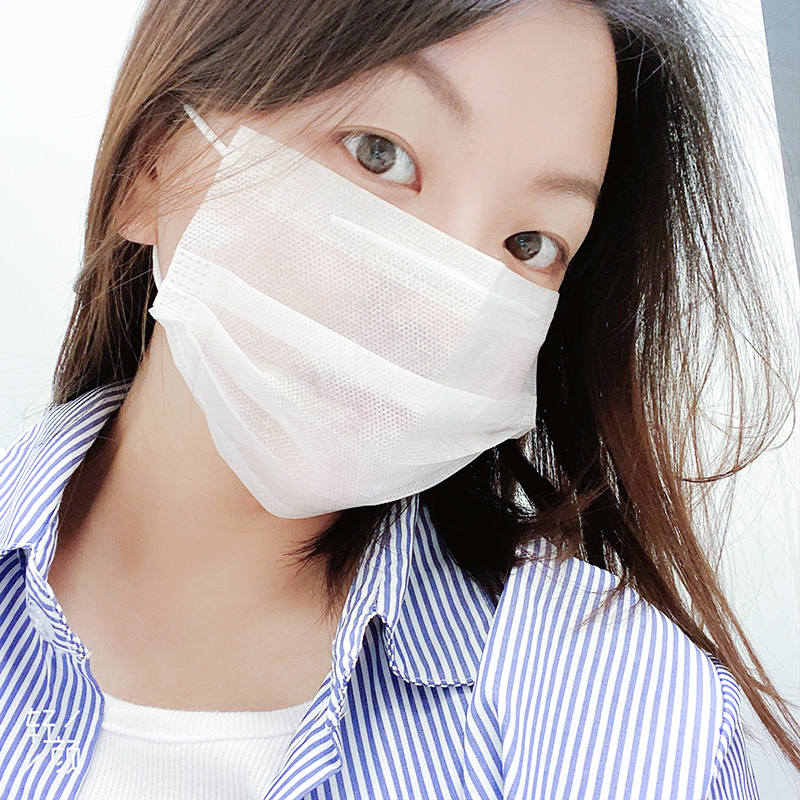 口罩夏季薄款女白色一次性两层单独包装时尚极薄口罩