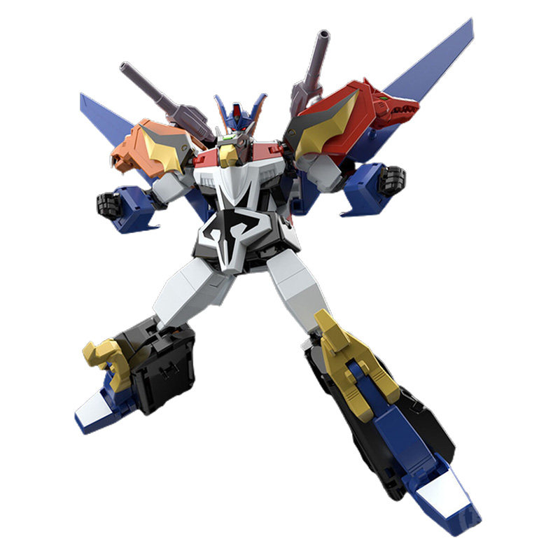 预定万代手办食玩smp系列太阳勇者三兽合体手办