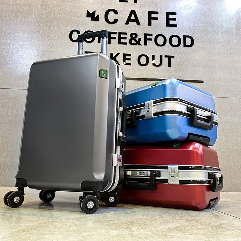 2020新款仕嘉袋鼠铝框密码箱拉杆箱旅行箱商务箱登机箱防刮蹭