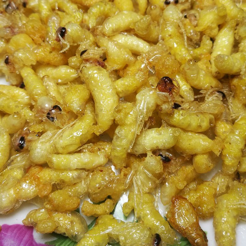 夏季小吃野生马蜂仁胡蜂儿蜂蛹油炸即食夏天夜市摆摊火爆项目小吃-mc