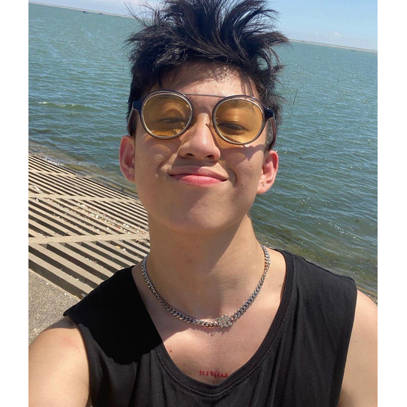 嘻哈古巴项链潮牌richbrian七哥同款锁骨男女项链