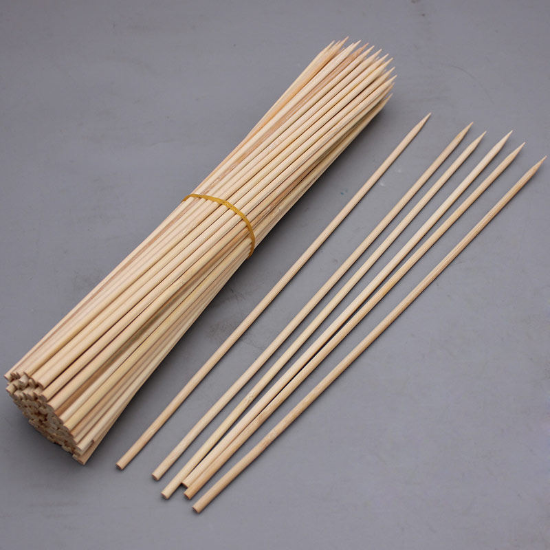 烧烤30cm加粗竹签一次性木签羊肉串户外家用烤针竹签