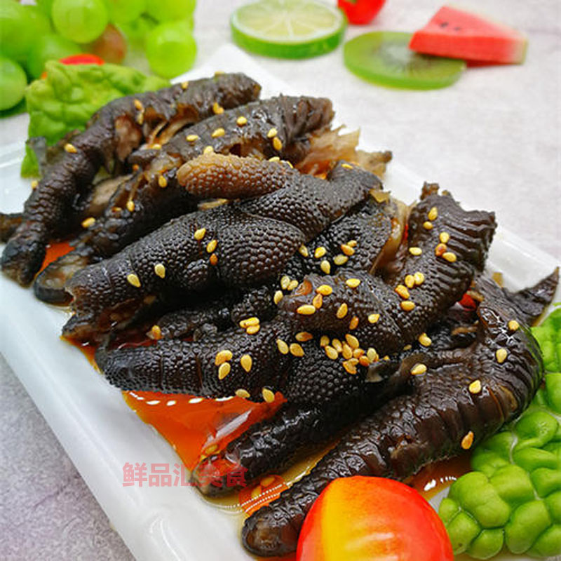 鸡爪益旺盐帮麻辣新鲜冷冻乌鸡去骨鸡脚土鸡其它鸡肉类