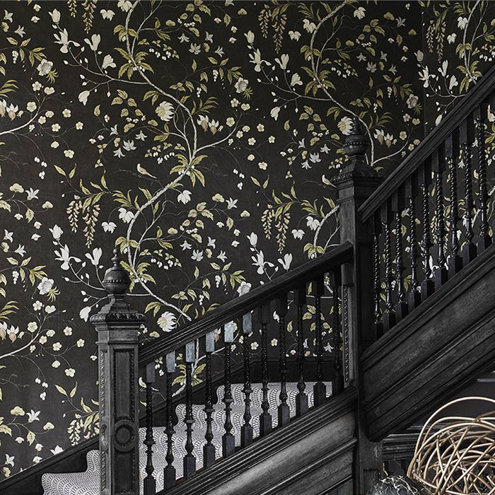 英国进口墙纸zoffany花鸟图案美式复古壁纸zdar312850定制壁画