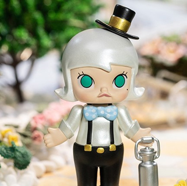 潮玩dnamolly婚礼花童系列盲盒公仔popmart泡泡玛特潮玩盲盒