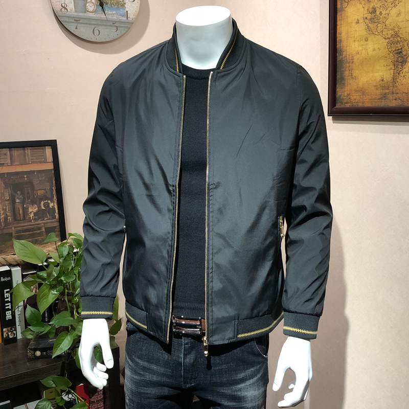 春秋季新款男装夹克男冬季加绒加厚男士外套休闲百搭上衣棒球服潮