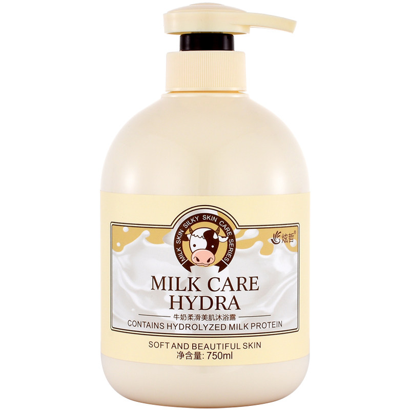 炫哲牛奶味沐浴露女持久留香补水保湿滋润嫩肤奶香味全身香体正品