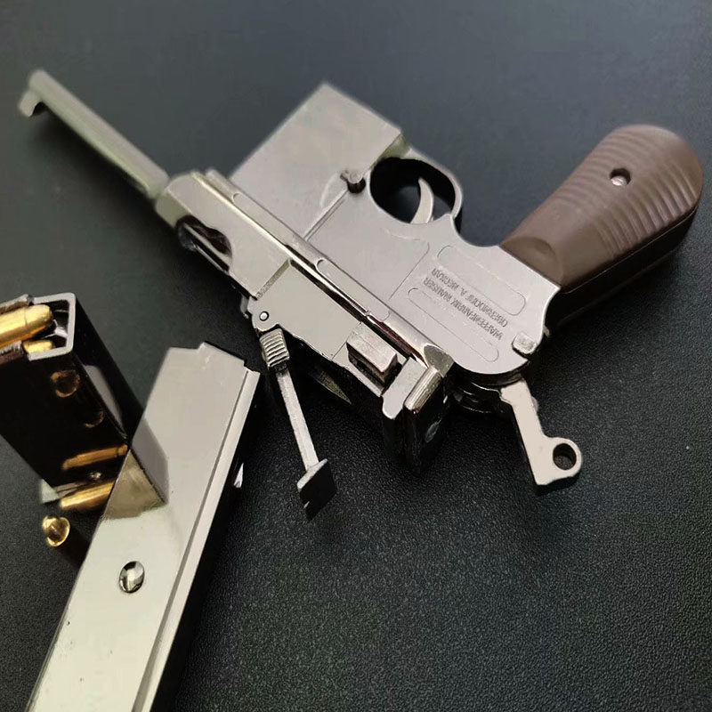 可拆卸金属炮抢盒子汉阳二战模型手枪驳壳205毛其他模型玩具