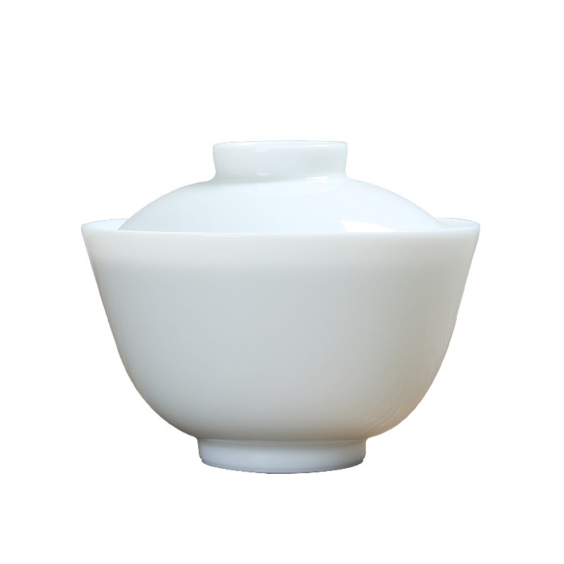 九九瓷坊景德镇甜白玉瓷盖碗泡茶碗瓷坊盖碗口碑好店