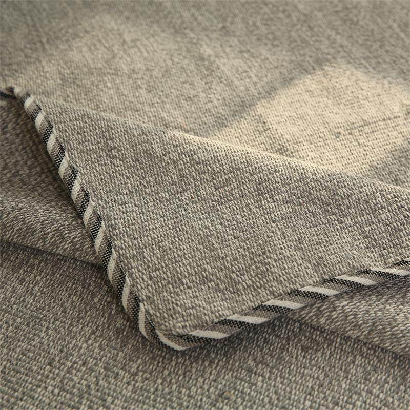 米色棉麻沙发垫布艺四季现代简约客厅通用北欧防滑亚麻沙发巾纯色