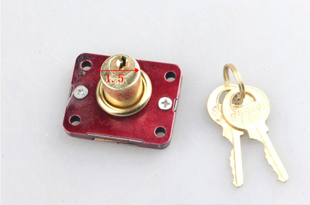 Furniture file cabinet drawer wardrobe door lock counter the size of the core metal desk 16/19 / 22mm vintage Furniture file cabinet drawer wardrobe door lock counter the size of the core metal desk 16/19 / 22mm vintage