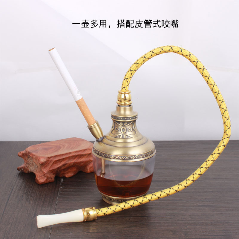 文章详情  【        短款男士黄铜烟斗复古旱烟斗老式烟袋锅子纯铜烟