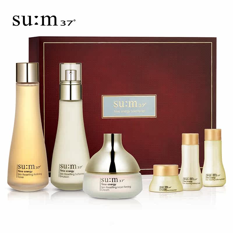 韩国苏秘sum37时光肌底系列礼盒6件套装水乳面部护理套装