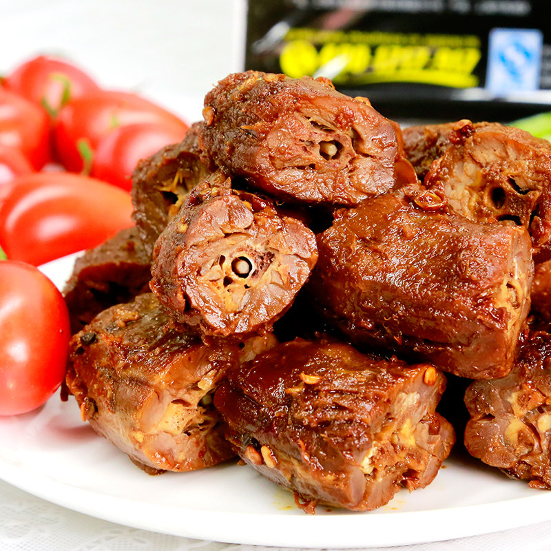 【周黑鸭官方自营_锁鲜】气调盒装卤鸭脖180g 武汉特产零食小吃z