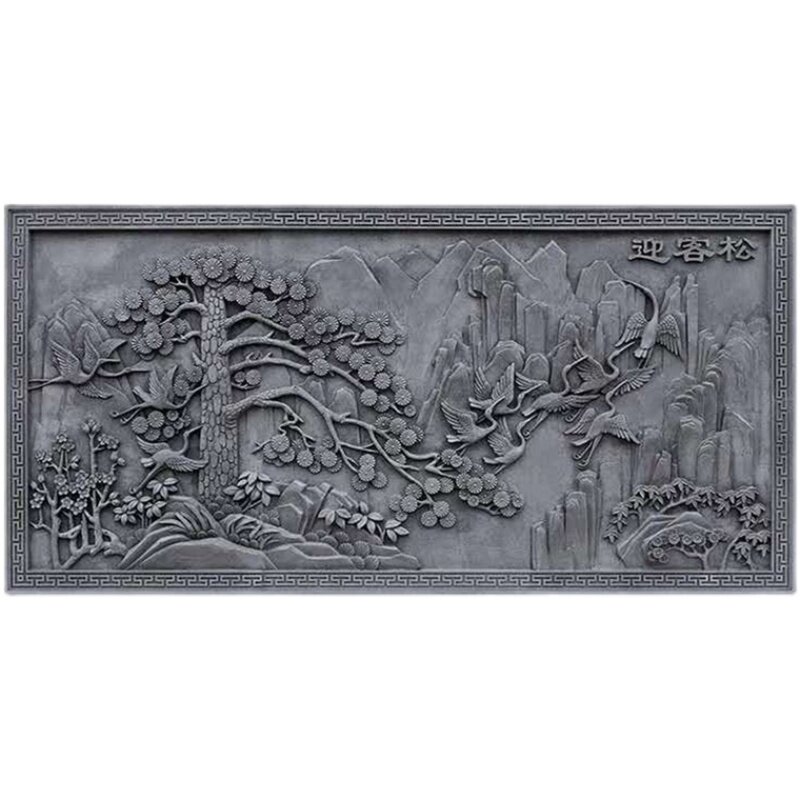 砖雕仿古仿古砖影壁古建中式浮雕背景围墙墙面砖雕