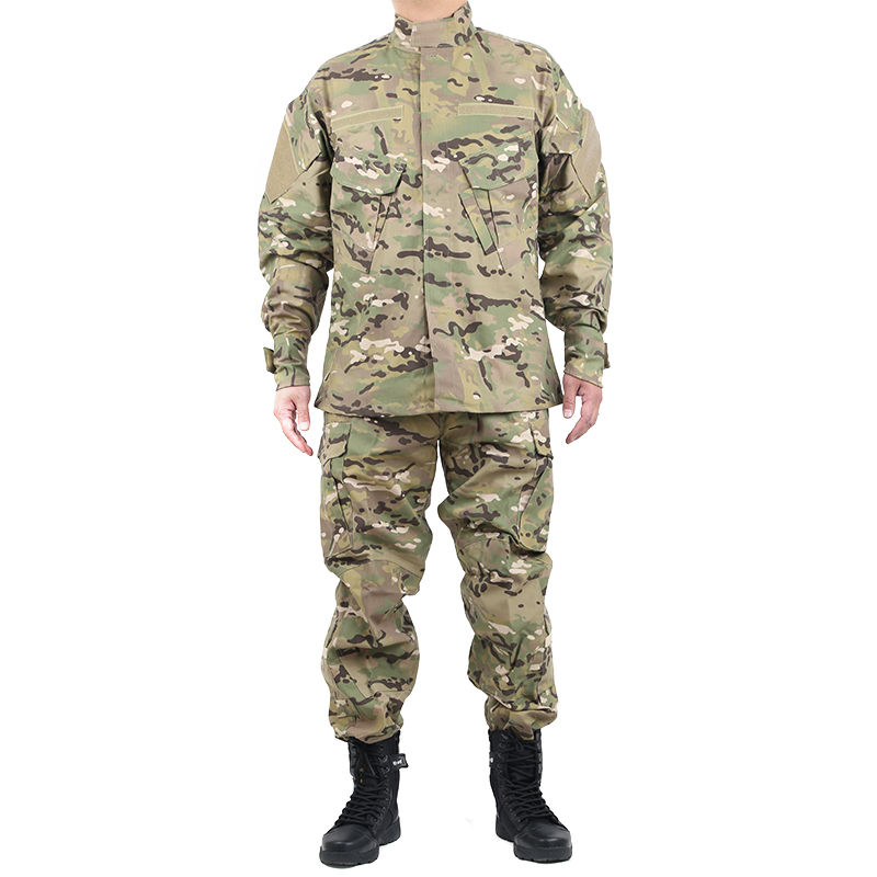 户外军绿工作服工地干活迷彩服套装男训练服劳保耐磨服大码训练服