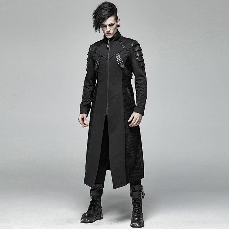 魔叹╋ punk rave蒸汽朋克steam哥特gothic军装男风衣外套wy999