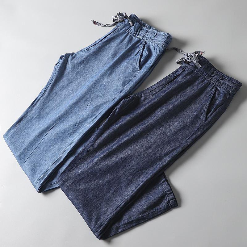 牛货推荐！面料是重点！男士薄款天丝牛仔裤宽松直筒长裤丝滑柔软