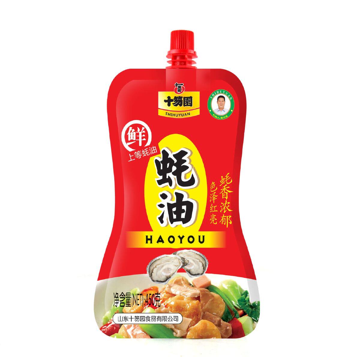 十笏园厂家正品蚝油450克一袋3袋可包耗油蚝香蚝油