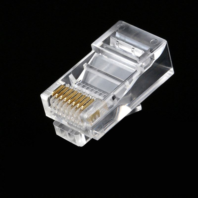 包邮超五类镀金百兆网线水晶rj45网络络线连接水晶头