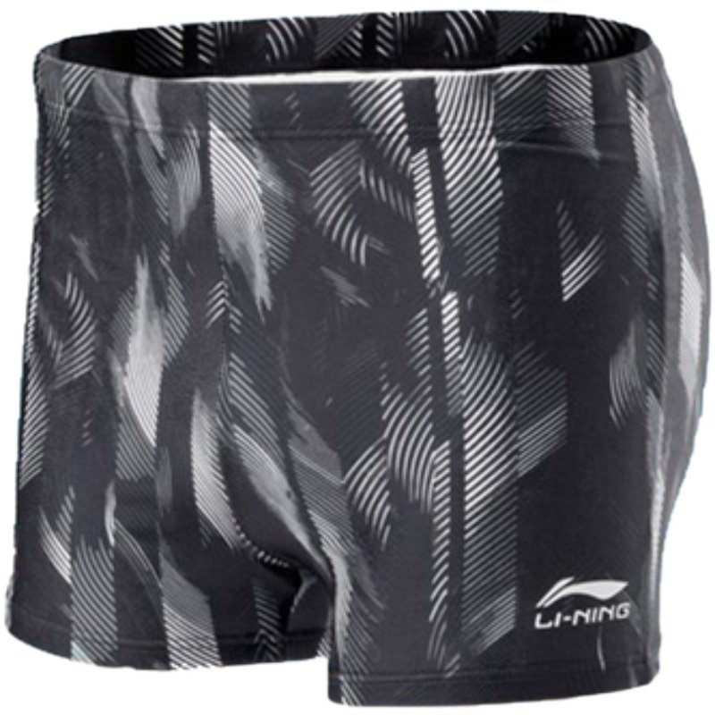 断码清货李宁泳裤男士尴尬速干平角五分泳衣男士泳衣