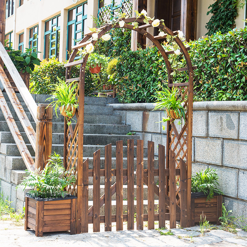 花园防腐栅栏室外院门小院护栏户外网格装饰大型篱笆