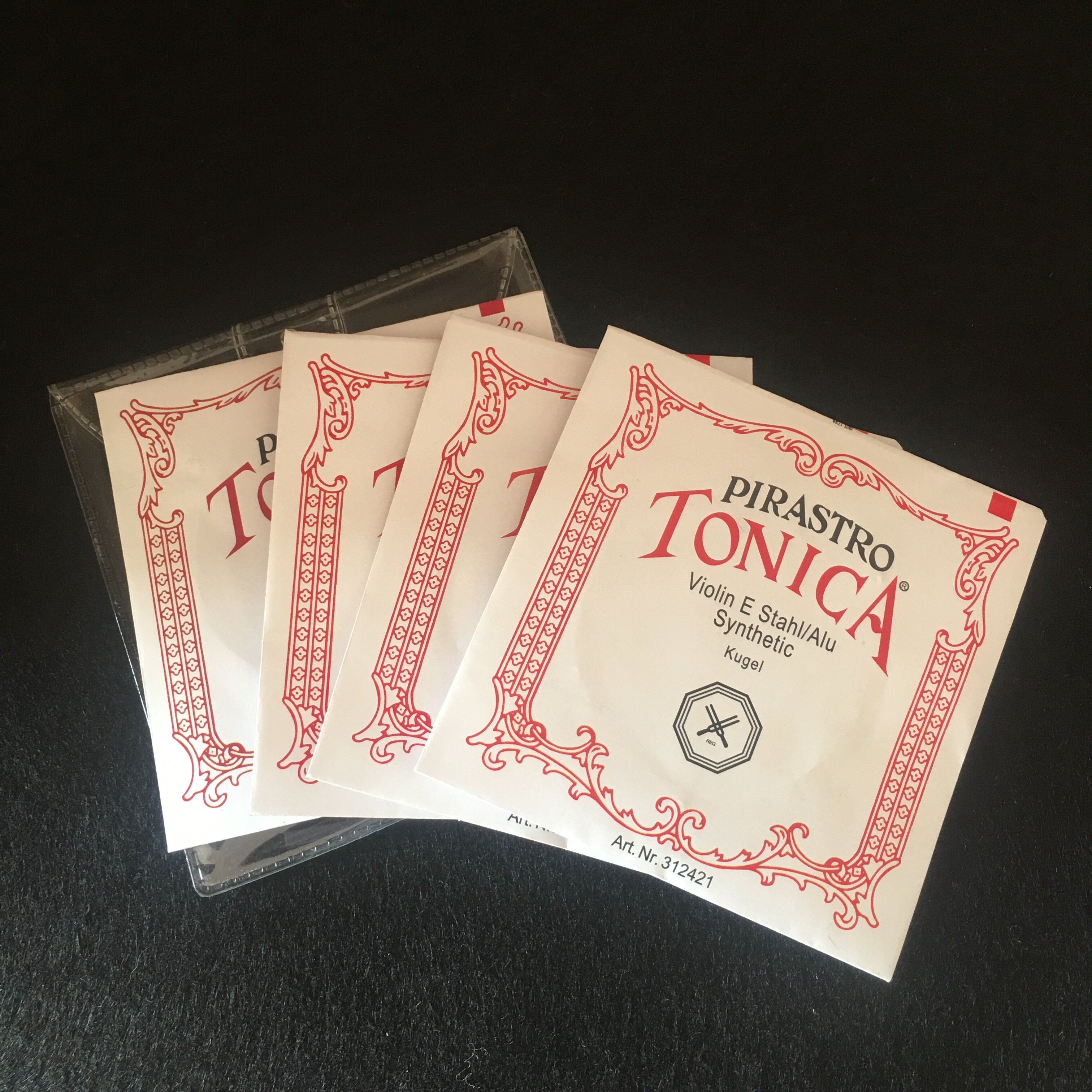 琴弦小提琴德国原装进口托尼尼卡尼龙绿美人绿条银弦提琴弦